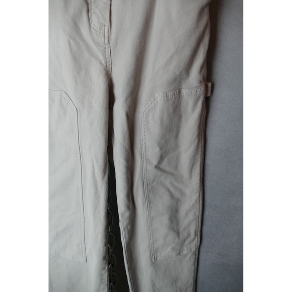 Wilfred Free‎ Carpenter Pants Beige Utility Workwear Pocket Women's 26 - Picture 3 of 10